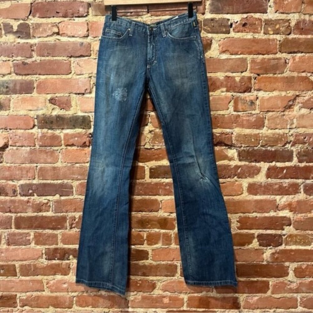 Versace Jeans Couture Bootcut Distressed Jeans Size 24